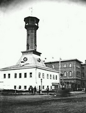 Город Енисейск, пожарная каланча.